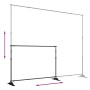 Soporte de telón de fondo acero negro 305x243 cm de vidaXL, Montajes de estudio - Ref: Foro24-190268, Precio: 101,48 €, Descu...