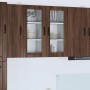 Armario de cocina mural con puerta Roble Marrón 40 x 31 x 80 cm