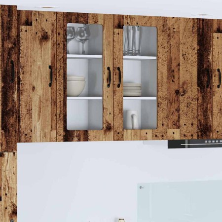 Armario de cocina mural con puerta Madera Vieja 40 x 31 x 80 cm