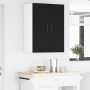 Armario de cocina mural con estante Negro 30 x 31 x 80 cm