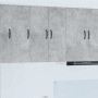 Armario de cocina mural 2 pcs Gris Concreto 30 x 31 x 80 cm