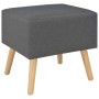 Mesitas de noche 2 unidades 40x35x40 cm tela gris oscuro de vidaXL, Mesitas de noche - Ref: Foro24-276379, Precio: 125,45 €