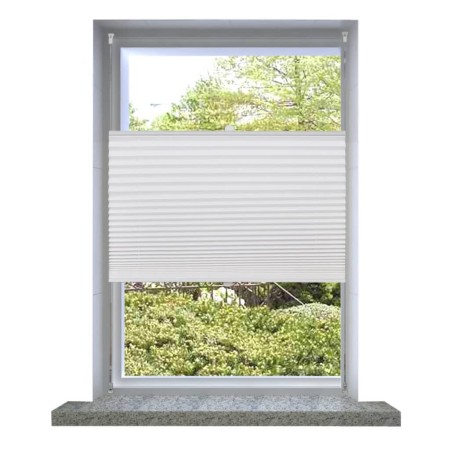 Plissee-Rollo, weißer Plissee-Vorhang, 110 x 100 cm von vidaXL, Jalousien und Jalousien - Ref: Foro24-240613, Preis: 22,48 €,...