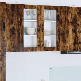 Armario de cocina mural Roble ahumado 80 x 31 x 80 cm en Armarios de cocina | Comprar online en Foro24