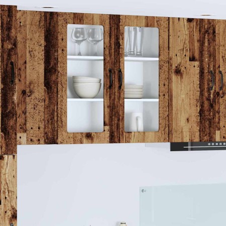 Armario de cocina mural con puerta Madera Vieja 80 x 31 x 80 cm