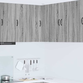 Armario de cocina mural con estante Gris Sonoma 57 x 57 x 80 cm en Armarios de cocina | Comprar online en Foro24