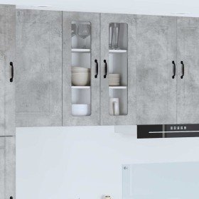 Armario de cocina mural Gris Concreto 60 x 31 x 80 cm en Armarios de cocina | Comprar online en Foro24