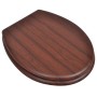 MDF WC-Sitz WC brauner Designdeckel von vidaXL, Toiletten- und Bidetsitze - Ref: Foro24-140803, Preis: 38,32 €, Rabatt: %