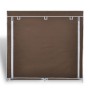 Stoff Zapatero mit braunem Bezug 115x28x110 cm von vidaXL, Schuhregale und Schuhorganisatoren - Ref: Foro24-240494, Preis: 37...