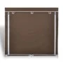 Stoff Zapatero mit braunem Bezug 115x28x110 cm von vidaXL, Schuhregale und Schuhorganisatoren - Ref: Foro24-240494, Preis: 36...