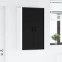 Armario de cocina mural con estante Negro 60 x 31 x 100 cm