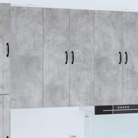 Armario de cocina mural Gris Concreto 60 x 31 x 100 cm en Armarios de cocina | Comprar online en Foro24