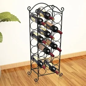 Metal wine rack for 21 bottles by vidaXL, Wine racks - Ref: Foro24-50206, Price: 36,93 €, Discount: %