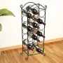 Metal wine rack for 21 bottles by vidaXL, Wine racks - Ref: Foro24-50206, Price: 36,93 €, Discount: %