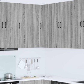 Armario de cocina mural con puerta Gris Sonoma 57 x 57 x 100 cm en Armarios de cocina | Comprar online en Foro24