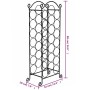 Metal wine rack for 21 bottles by vidaXL, Wine racks - Ref: Foro24-50206, Price: 38,82 €, Discount: %