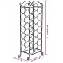Metal wine rack for 21 bottles by vidaXL, Wine racks - Ref: Foro24-50206, Price: 36,93 €, Discount: %
