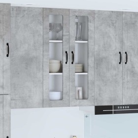 Armario de cocina mural Gris Concreto 60 x 31 x 100 cm