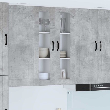 Armario de cocina mural Gris Concreto 60 x 31 x 100 cm