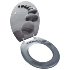 Asiento inodoro WC MDF tapa piedras de vidaXL, Asientos de inodoros y bidés - Ref: Foro24-140804, Precio: 43,95 €, Descuento: %