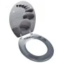 Asiento inodoro WC MDF tapa piedras de vidaXL, Asientos de inodoros y bidés - Ref: Foro24-140804, Precio: 43,95 €, Descuento: %