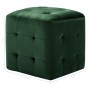 Mesitas de noche 2 unidades terciopelo verde 30x30x30 cm de vidaXL, Mesitas de noche - Ref: Foro24-249019, Precio: 88,02 €, D...