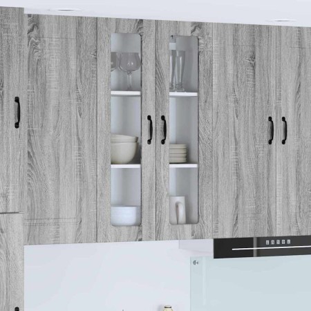 Armario de cocina mural con puerta Gris Sonoma 60 x 31 x 100 cm