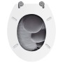 WC-Sitz aus MDF mit Steinbezug von vidaXL, Toiletten- und Bidetsitze - Ref: Foro24-140804, Preis: 47,06 €, Rabatt: %