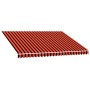 Toldo de lona naranja y marrón 350x250 cm