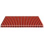 Toldo de lona naranja y marrón 350x250 cm
