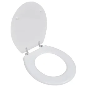 Toilet seat WC MDF with white design lid by vidaXL, Toilet and bidet seats - Ref: Foro24-140801, Price: 42,27 €, Discount: %