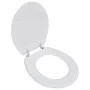 Toilet seat WC MDF with white design lid by vidaXL, Toilet and bidet seats - Ref: Foro24-140801, Price: 42,27 €, Discount: %
