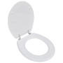 WC-Sitz aus MDF mit weißem Designdeckel von vidaXL, Toiletten- und Bidetsitze - Ref: Foro24-140801, Preis: 35,13 €, Rabatt: %