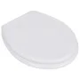 Toilet seat WC MDF with white design lid by vidaXL, Toilet and bidet seats - Ref: Foro24-140801, Price: 42,27 €, Discount: %