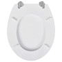 WC-Sitz aus MDF mit weißem Designdeckel von vidaXL, Toiletten- und Bidetsitze - Ref: Foro24-140801, Preis: 35,13 €, Rabatt: %