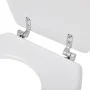 Asiento inodoro WC MDF tapa diseño blanco de vidaXL, Asientos de inodoros y bidés - Ref: Foro24-140801, Precio: 34,47 €, Desc...