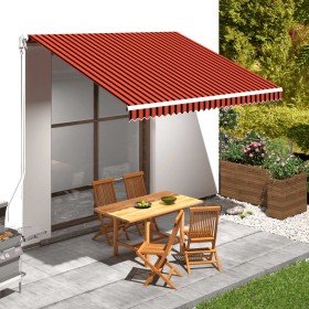 Toldo de lona naranja y marrón 400x300 cm Toldo de lona naranja y marrón 400x300 cm
