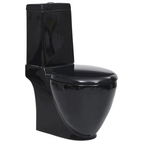 Ceramic toilet with black cistern by vidaXL, Bathrooms - Ref: Foro24-140298, Price: 257,50 €, Discount: %