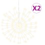 Stern-Weihnachtslichter 2 Stück 140 LED warmweiß 17 cm von vidaXL, Weihnachtsbeleuchtung - Ref: Foro24-3190510, Preis: 23,78 ...