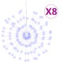 8 Stück Weihnachtsstern Lichter 140 LED blau 17 cm von vidaXL, Weihnachtsbeleuchtung - Ref: Foro24-3190515, Preis: 54,98 €, R...