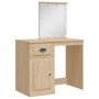Schminktisch mit LED-Leuchten Sonoma-Eiche 90x42x132,5 cm von vidaXL, Schlafzimmerkommoden - Ref: Foro24-834973, Preis: 87,92...