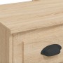 Dressing table with LED lights Sonoma oak 90x42x132.5 cm by vidaXL, Bedroom Dressers - Ref: Foro24-834973, Price: 87,92 €, Di...