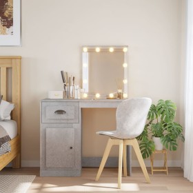 Dresser with concrete gray LED lights 90x42x132.5 cm by vidaXL, Bedroom Dressers - Ref: Foro24-834974, Price: 74,12 €, Discou...