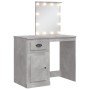 Schminktisch mit LED-Lichtern in Betongrau 90x42x132,5 cm von vidaXL, Schlafzimmerkommoden - Ref: Foro24-834974, Preis: 74,12...
