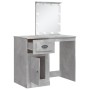 Schminktisch mit LED-Lichtern in Betongrau 90x42x132,5 cm von vidaXL, Schlafzimmerkommoden - Ref: Foro24-834974, Preis: 74,12...