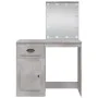 Dresser with concrete gray LED lights 90x42x132.5 cm by vidaXL, Bedroom Dressers - Ref: Foro24-834974, Price: 73,51 €, Discou...