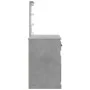 Dresser with concrete gray LED lights 90x42x132.5 cm by vidaXL, Bedroom Dressers - Ref: Foro24-834974, Price: 73,51 €, Discou...