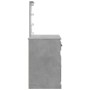 Schminktisch mit LED-Lichtern in Betongrau 90x42x132,5 cm von vidaXL, Schlafzimmerkommoden - Ref: Foro24-834974, Preis: 74,12...