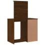 Dressing table with LED lights brown oak 90x42x132.5 cm by vidaXL, Bedroom Dressers - Ref: Foro24-834977, Price: 103,00 €, Di...