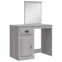 Schminktisch mit LED-Lichtern in Sonoma Grau 90x42x132,5 cm von vidaXL, Schlafzimmerkommoden - Ref: Foro24-834976, Preis: 85,...